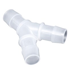 Cole-Parmer Cleanroom Hose Barb Fittings, Y Union, Animal-Derivative-Free Polypropylene 3/16 in. | Buy Online | Cole-Parmer | Fisher Scientific