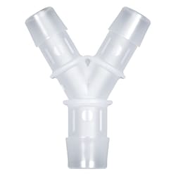 Cole-Parmer Cleanroom Hose Barb Fittings, Y Reducer, Animal-Derivative-Free Polypropylene 1/8 in. Hose Barb | Buy Online | Cole-Parmer | Fisher Scientific