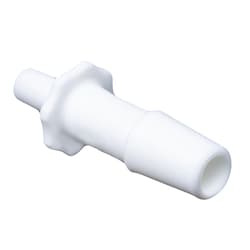 Cole-Parmer Cleanroom Male Slip Luer to Barb Fittings, Straight Adapter, White Nylon 1/4 in. | Buy Online | Cole-Parmer | Fisher Scientific