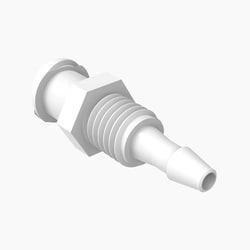 Cole-Parmer Cleanroom Panel-Mount Female Luer to Hose Barb Fittings, Straight Adapter, Nylon 3/32 in. | Buy Online | Cole-Parmer | Fisher Scientific