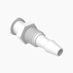 Cole-Parmer Cleanroom Panel-Mount Female Luer to Hose Barb Fittings, Straight Adapter, Nylon 1/8 in. | Buy Online | Cole-Parmer | Fisher Scientific