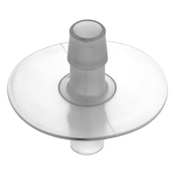 Cole-Parmer Cleanroom Port Disk Hose Barb Fittings, Opposing Barb Ports, Polypropylene 1/4 in. | Buy Online | Cole-Parmer | Fisher Scientific