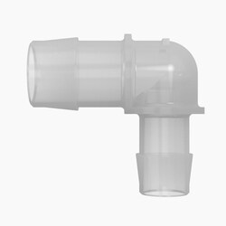 Cole-Parmer Cleanroom Hose Barb Fittings, Reducing Elbow, Animal-Derivative-Free Polypropylene 3/4 in. Hose Barb | Buy Online | Cole-Parmer | Fisher Scientific