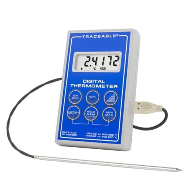 Fisherbrand™ Thermomètre numérique Traceable™ ultraprécis avec sonde à résistance de platine