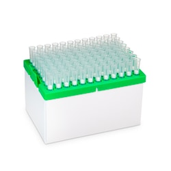 Axygen HybridRack Pipet Tip, Extended Length, Non-Filtered 300 uL, Green,