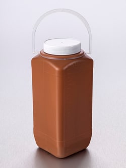 Gosselin Square HDPE Bottle, 2.5 L, Graduated Amber | Buy Online | Gosselin&trade; | Fisher Scientific