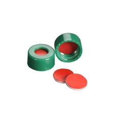DWK Life Sciences&nbsp;MicroLiter 9mm Screwthread Autosampler Vial Caps with PTFE/Silicone/PTFE Septa