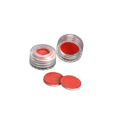 DWK Life Sciences&nbsp;MicroLiter 9mm Screwthread Autosampler Vial Caps with PTFE/Silicone/PTFE Septa