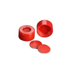 DWK Life Sciences&nbsp;MicroLiter 9mm Screwthread Autosampler Vial Caps with PTFE/Silicone/PTFE Septa