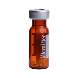 DWK Life Sciences MicroLiter 11 mm Amber Glass Crimp Top Autosampler Vials With Insert