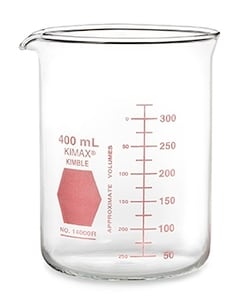 DWK Life Sciences Béchers de forme basse KIMAX Colorware , rouges 400mL;