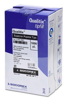 Socorex Qualitix 1000 L Micropipette Tips Rack Refill from DWK Life Sciences 1000 &mu;L | Buy Online | Socorex | Fisher Scientific
