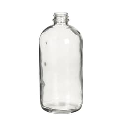 Fisherbrand Safety Coated Clear Boston Round Glass Bottles without Caps 480 ml | Buy Online | Fisher Scientific