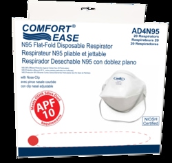 Dentec Safety Comfort-Ease AD4N95 Flat-Fold N95 Respirators:Personal Protective