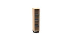 Diversified Spaces Access Cubby with Dark Gray Metal Shelves