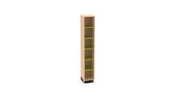 Diversified Spaces Access Cubby with Lime Green Metal Shelves:Education