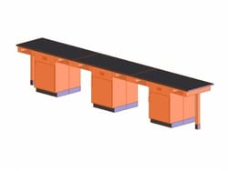 Diversified Spaces™ 6-Station Service Center, Single Faced