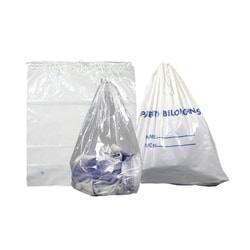 Dukal DawnMist Patient Belonging Bags Color: White:Emergency Response Equipment,