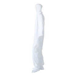 DuPont&trade;&nbsp;Tyvek&trade; IsoClean&trade; Series 105 Hooded Coveralls with Attached Boots, Bulk Packaged