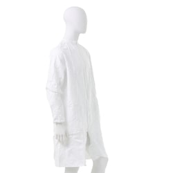 DuPont&trade;&nbsp;Tyvek&trade; IsoClean&trade; Zipper Front Cleanroom Frocks, Raglan Sleeves