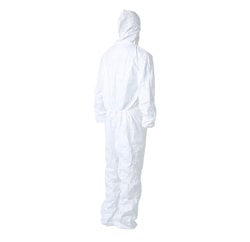 DuPont Tyvek 400 Comfort Fit Design Disposable Coverall with Respirator Fit Hood, Elastic Wrists and Ankles, NAFTA