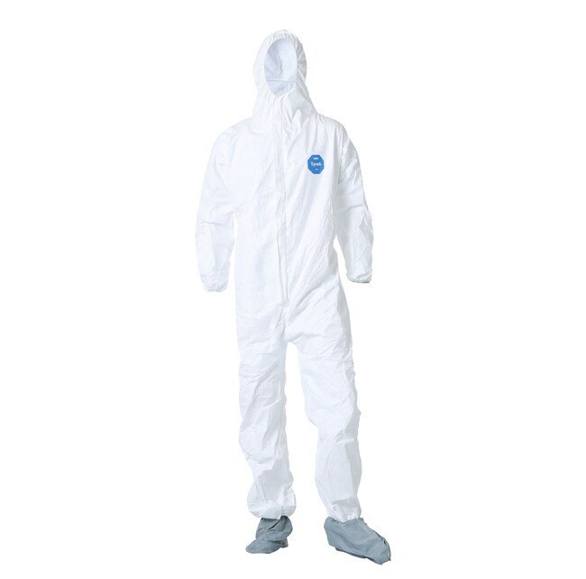 thumbnail image 2 of DuPont Tyvek TY127S Coverall - Respirator-Fit Hood & Elastic Cuffs 2 of 10