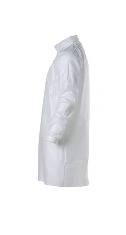 DuPont ProClean 2 White Lab Coats, Traditional Collar