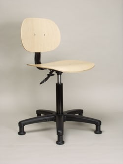 Fisherbrand™ Wood Chair - Desk Height with Round Tube Base