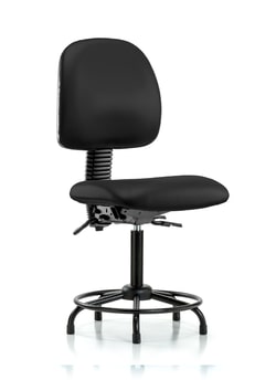 Fisherbrand™ Vinyl Chair - Medium Bench Height with Round Tube Base, Medium Back, and Stationary Glides in Grade B Vinyl