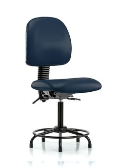 Fisherbrand&trade;&nbsp;Vinyl Chair - Medium Bench Height with Round Tube Base, Medium Back, and Stationary Glides in Grade B Vinyl