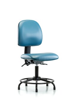 Fisherbrand&trade;&nbsp;Vinyl Chair - Desk Height with Round Tube Base, Medium Back, and Stationary Glides in Grade B Vinyl