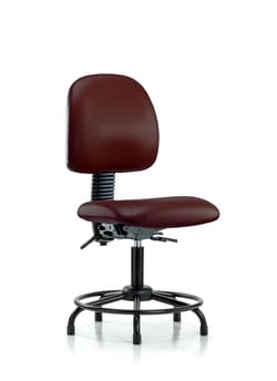 Fisherbrand&trade;&nbsp;Vinyl Chair - Desk Height with Round Tube Base, Medium Back, and Stationary Glides in Grade B Vinyl