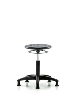 Fisherbrand™ Huron Polyurethane Stool - Medium Bench Height with Stationary Glides in Polyurethane