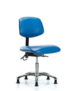 Fisherbrand&trade;&nbsp;Vinyl ESD Chair - Desk Height with ESD Stationary Glides in ESD Vinyl