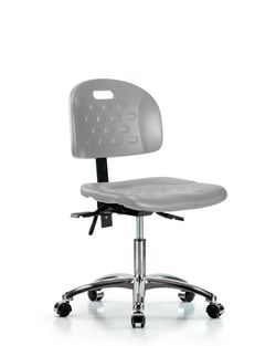 Fisherbrand&trade;&nbsp;Erie Polyurethane Chair - High Bench Height with Round Tube Base and Stationary Glides in Polyurethane