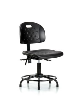 Fisherbrand&trade;&nbsp;Newport Industrial Polyurethane Chair with Round Tube Base - Desk Height with Seat Tilt and Stationary Glides in Polyurethane
