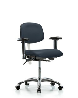 Fisherbrand Class 100 Vinyl Clean Room Chair - Desk Height with Seat Tilt,