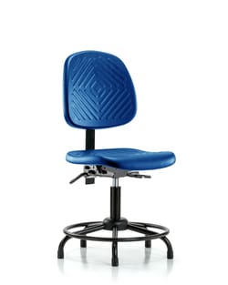 Fisherbrand Polyurethane Chair with Round Tube Base - Desk Height with