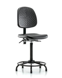 Fisherbrand&trade;&nbsp;Polyurethane Chair with Round Tube Base - High Bench Height with Medium Back and Stationary Glides in Polyurethane