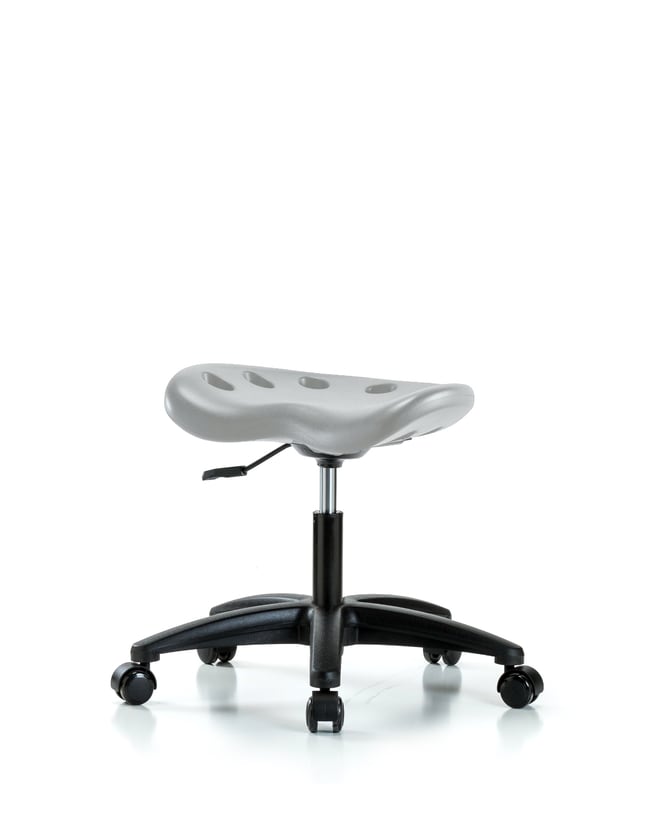 Fisherbrand Polyurethane Tractor Stool Desk Height With Casters In 