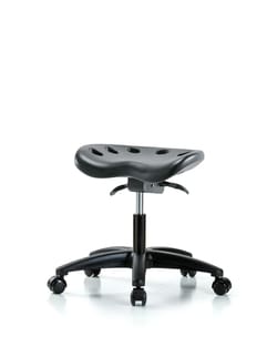 Fisherbrand™ Polyurethane Tractor Sit-Stand Stool - Desk Height with Casters in Polyurethane