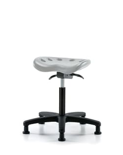 Fisherbrand&trade;&nbsp;Polyurethane Tractor Sit-Stand Stool - Medium Bench Height with Stationary Glides in Polyurethane
