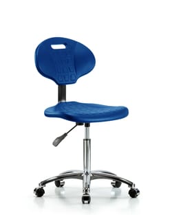 Fisherbrand&trade;&nbsp;Erie Polyurethane Chair Chrome - Medium Bench Height with Chrome Casters in Polyurethane