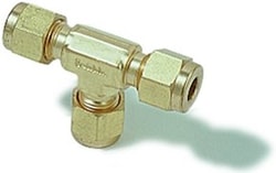 MilliporeSigma Supelco Swagelok Tee, 400-3, Stainless Steel, 1/4 in. Stainless