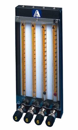 Aalborg ALUMINIUM FLOWMETER 3 UNITS, Quantity: 1 pièce