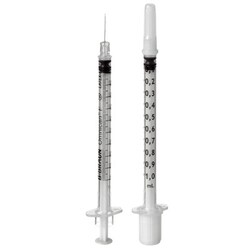 B Braun X100 Einmal-Spritzen Omnican, Tuberkulin, mit integrierter Kanüle,