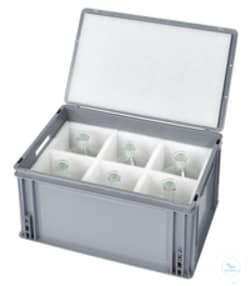 Behr Labor Technik Proben-Transportbehälter für 6 DIN-Probenahmeflaschen