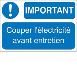 Brady™ Warning Label at Machine