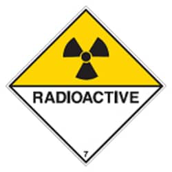 Brady&trade;&nbsp;SIGN RADIOACTIVE 7D 297MM ALU