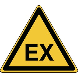 Brady SIGN EXPLOSIVE ATMOSPHERE 200MM PE, Quantity: Each